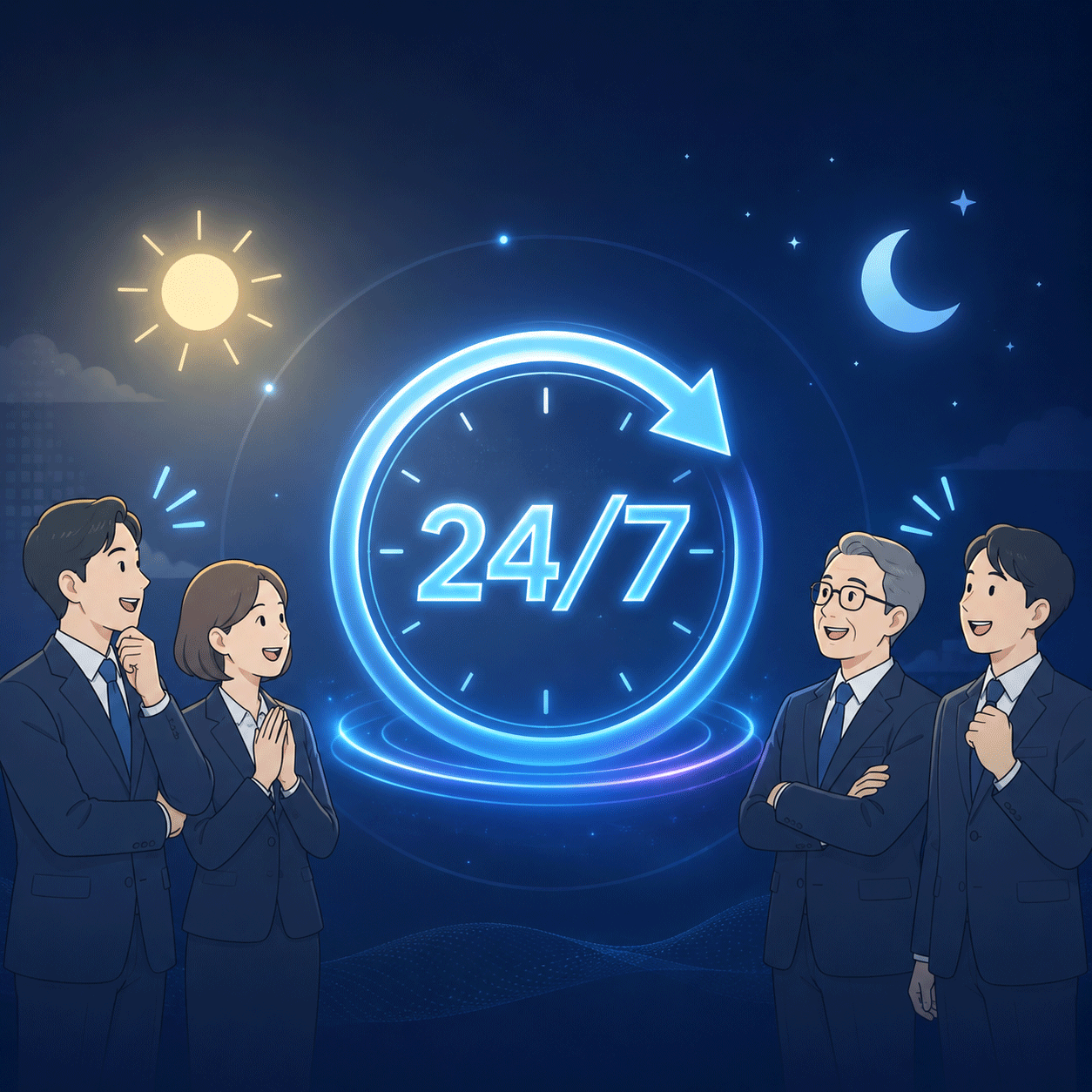 24時間・365日稼働
